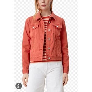 S. Oliver Orange Denim Jean Jacket US Size 4